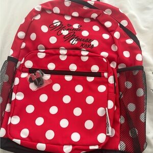Disney Minnie Mouse Red Polka Dot Backpack